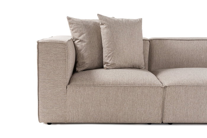 Atelier Del Sofa Sofá Esquinero L1-O1-O1-1R Beige Arena Lino 350cm 190cm